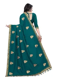 Wonderful Attractive Fancy Embroidery Work Saree-thumb1
