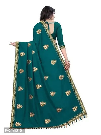 Wonderful Attractive Fancy Embroidery Work Saree-thumb2