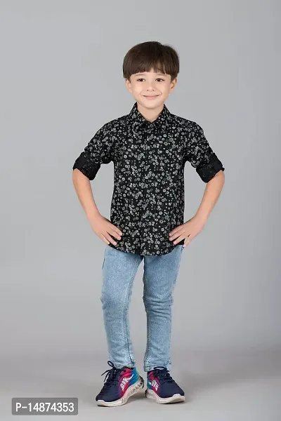 Shirts for Boys and Kids (30-36 Months, Black)