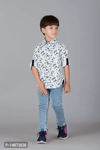 Shirts for Boys and Kids (24-30 Months, White)