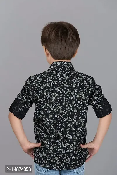 Shirts for Boys and Kids (30-36 Months, Black)-thumb2