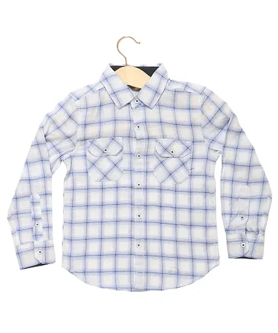 LINEN CHECK SHIRT FOR KIDS.