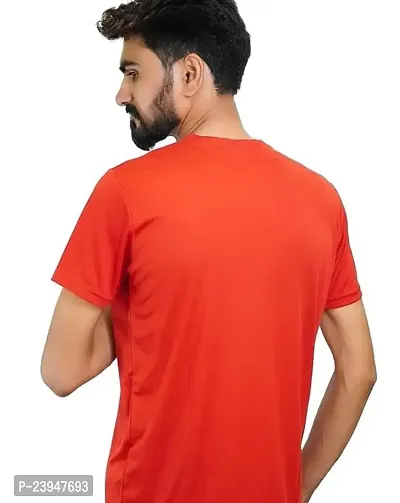 Men's Polyester Printed Half Sleeve Round Neck T-Shirt-thumb3