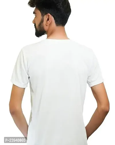 Men's Polyester Printed Half Sleeve Round Neck T-Shirt-thumb3
