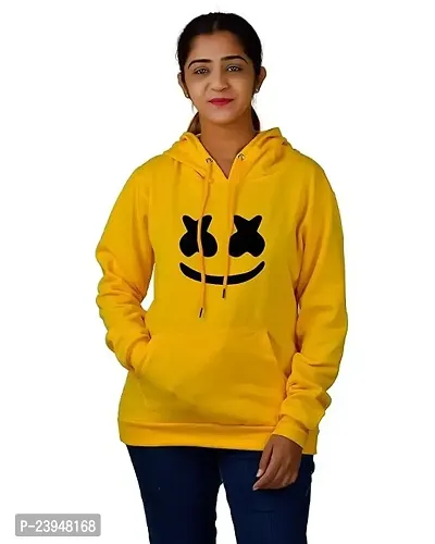 Cotton Full Sleeves Hooded Neck Printed Hoodies for Unisex Adults-thumb0