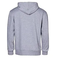 Men's Polyester Full Sleeves Hooded Neck Comfortable Solid Sweatshirt Hoodies-thumb1