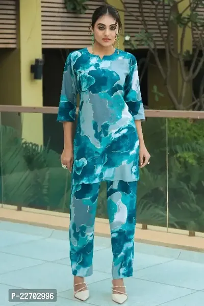Designer Print Co-Ord Set Relaxed Fit for Women