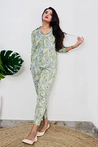 Designer Print Co-Ord Set Relaxed Fit for Women-thumb3