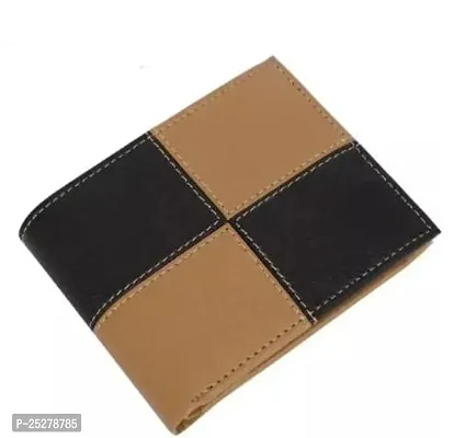 Stylish Artificial Leather Multicoloured Solid Wallet For Men-thumb0