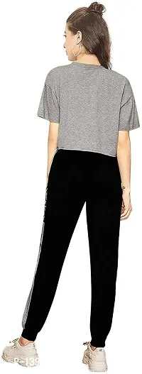 Stylish Fancy Cotton Blend Top With Bottomwear Lounge Set For Women-thumb2