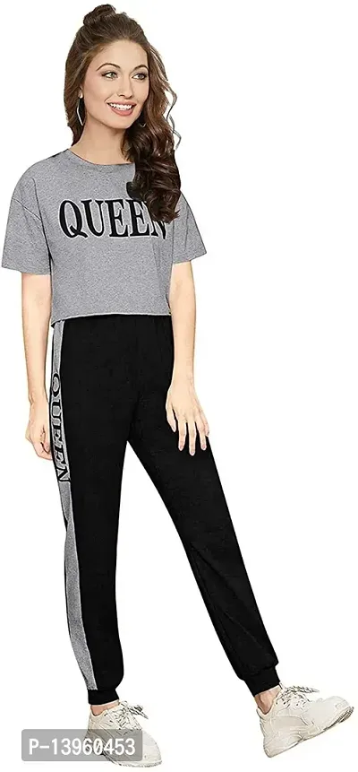 Stylish Fancy Cotton Blend Top With Bottomwear Lounge Set For Women