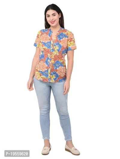 Women Floral Shirts Tops pack of 1-thumb2