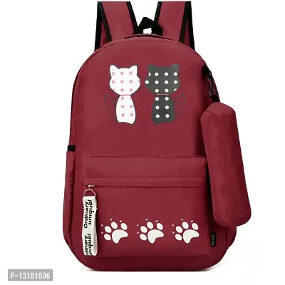Anu Fashion Girl's Trendy Stylish Backpacks latest | hand bag for women latest | college bags for Girls Mini Small Women Backpacks Womens Kids Girls (Maroon)-thumb0