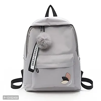 Anu Fashion Women Backpack Latest School Bag for Girls (Grey)
