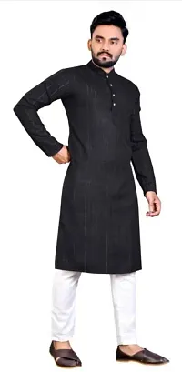 Stylish Cotton Blend Kurta and Pyjama Set-thumb1