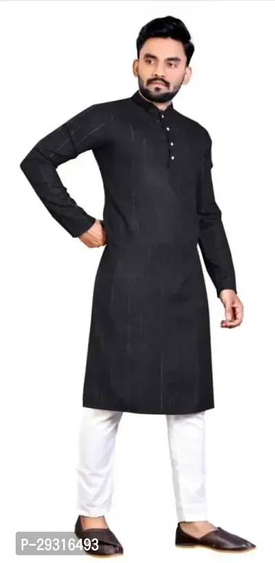 Stylish Cotton Blend Kurta and Pyjama Set-thumb2