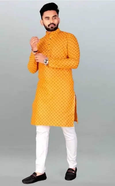 Stylish Blend Kurta and Pyjama Set