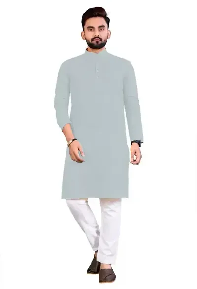 Trendy Cotton Blend Kurtas For Men 