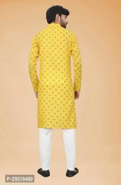 Stylish Cotton Blend Kurta and Pyjama Set-thumb2