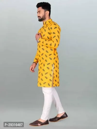 Stylish Cotton Blend Kurta and Pyjama Set-thumb4