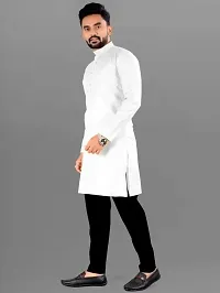 Simran Creation Men's Casual Regular Fit Solid Cotton Kurta for Men, Men's Kurta, Men's Casual Kurta-thumb2