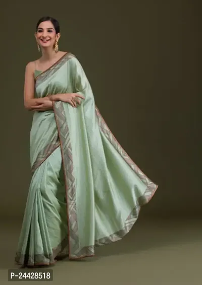 Beautiful Cotton Silk Jacquard Saree with Blouse piece-thumb0