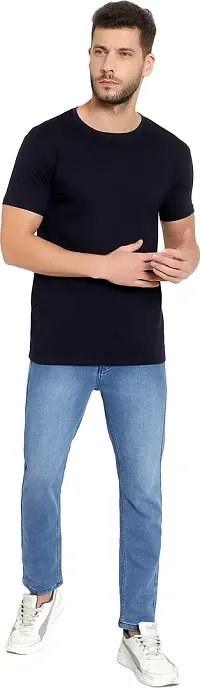 Classic Cotton Solid Tshirt for Mens-thumb3