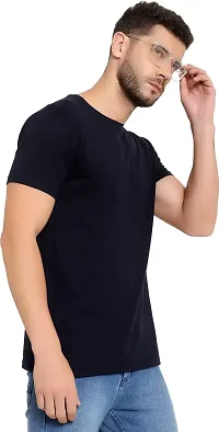 Classic Cotton Solid Tshirt for Mens-thumb4