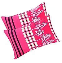 KIHOME Microfibre 144 TC Pillow Cover (17X27_Pink)-thumb1