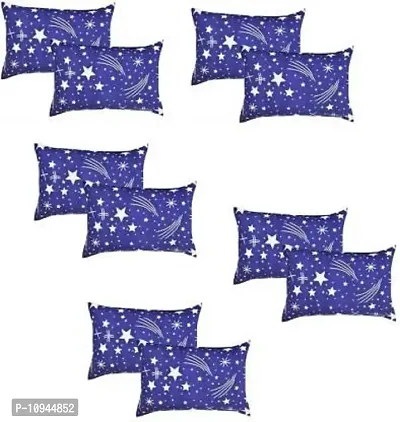 KIHOME Beautiful Microfiber Blue Star Kid Pillow Cover Blue Color- Pack of 5