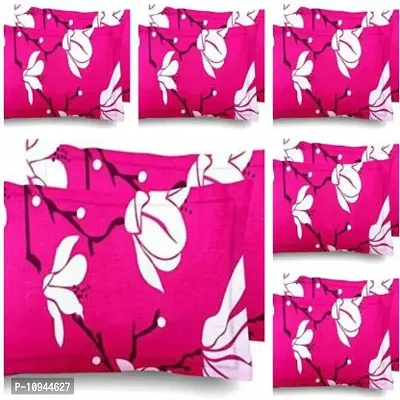 kihome Floral Cushions & Pillows Cover (Pack of 12, 44 cm*69 cm, Pink Flower)