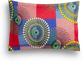 KIHOME Elegant 3D Print Microfiber 144TC Double Bedsheet with 2 Pillow Covers- Mandala, Multicolor-thumb1