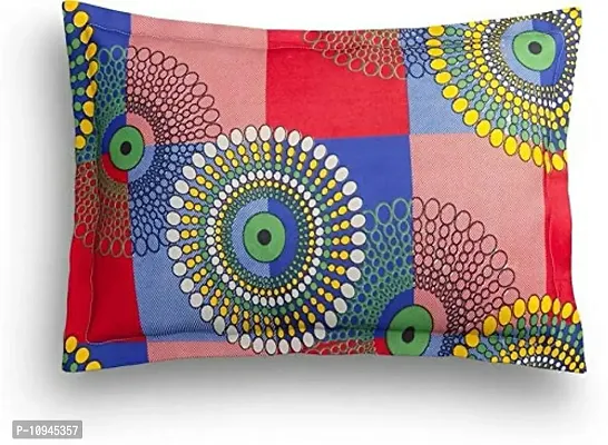 KIHOME Elegant 3D Print Microfiber 144TC Double Bedsheet with 2 Pillow Covers- Mandala, Multicolor-thumb2