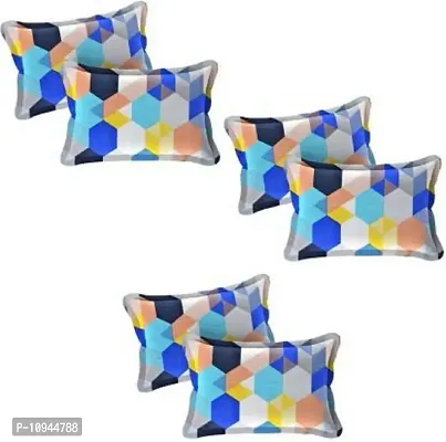 KIHOME Beautiful Microfiber Floral Colorful Pillow Cover - Pack of 3