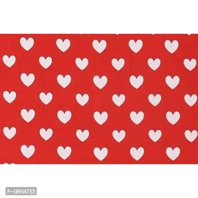 KIHOME Printed Microfibre Pillow Covers  Pillow Case (Set of 2) (4pcs Pillow Covers) (Red Heart)-thumb2