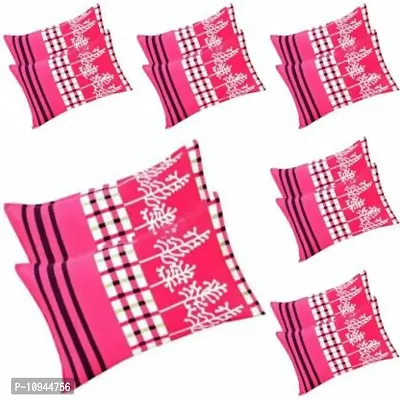 kihome Floral Cushions  Pillows Cover (Pack of 12, 44 cm*69 cm, Pink)