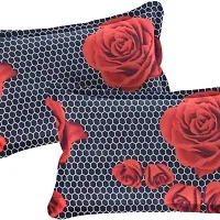 Kihome Beautiful Printed Microfiber Pillow Cover- Set of 3-thumb1