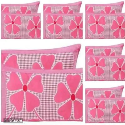 kihome Floral Cushions & Pillows Cover (Pack of 12, 44 cm*69 cm, Pink Frooti)