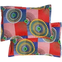 KIHOME Printed Microfibre Pillow Covers  Pillow Case (Set of 2) (4pcs Pillow Covers) (Jalebi)-thumb2