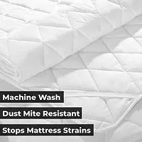 KIHOME Waterproof  Dustproof Microfiber Quilted Mattress Protector - King Size(72''x78'') Color White-thumb4