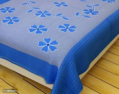 KIHOME 144 TC Cotton Single Bedsheet with Pillow Cover -Blue Fruty-thumb2