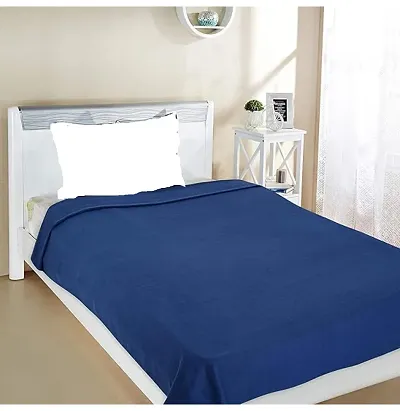 Neekshaa All Season Multipurpose Plain Polar Fleece Single Bed Light Weight Blanket (228 x 152 cm)