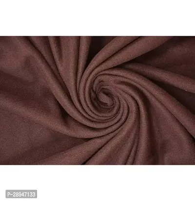 KIHOME Solid Fleece Coral Single Blanket Warm Blanket Pack of 1 (Coffee)-thumb2