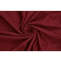 KIHOME Solid Fleece Coral Single Blanket Warm Blanket Pack of 1 (Maroon)-thumb1