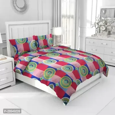 Printed Double Bedsheet  With 2 Pillow Cover