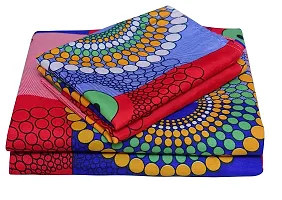 Printed Double Bedsheet  With 2 Pillow Cover-thumb1