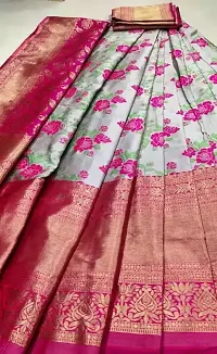 Stylish Pink Art Silk Jacquard Lehenga With Choli And Dupatta Set For Women-thumb2