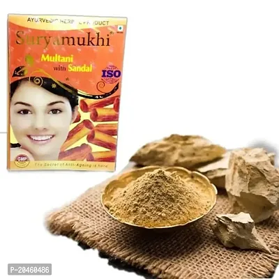 Suryamukhi Multani with Herbal Powder Sandal flavour Cleanses the skin and improve Blood Circulation (Export QUALITY) 600G (Sandalwood)