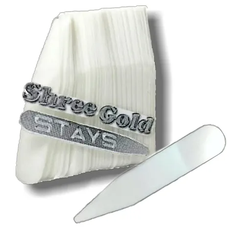 Shree Gold 500 Count 1.5 Inch Collar Stays for Men Shirt Collar Stays Collar Stay Collar Stays for Men Shirt Collar Stay Magnetic Collar Stay Men