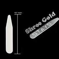 Shree Gold 500 Pieces Collar Bones Stiffeners Stays Inserts for Men Women Formal Dress Shirts Plastic White 1.5(500)-thumb1